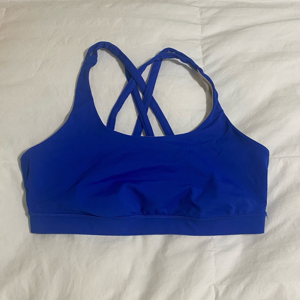 Lululemon energy sports bra in blue